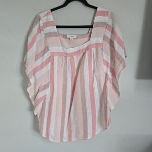 Women's Pink Striped Top